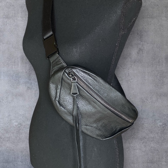 Aimee Kestenberg Handbags - AIMEE KESTENBURG GLOVE TANNED LEATHER MILAN BUM BAG BLACK 11” X 6” X .75” NWOT